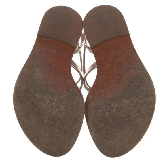 Louis VuittonLV Monogram Leather T-Strap Sandals - Picture 5 of 5